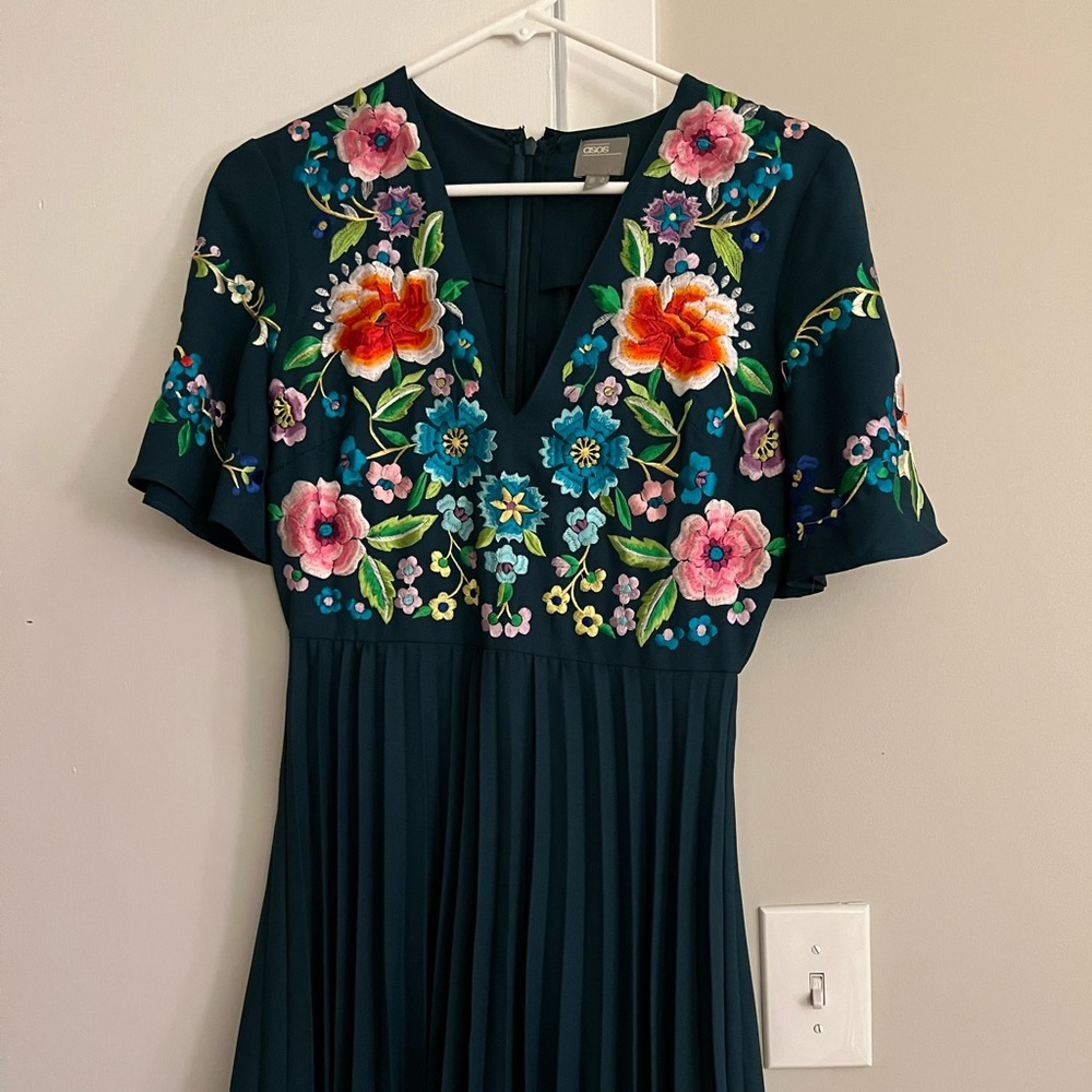 Asos pleated dress